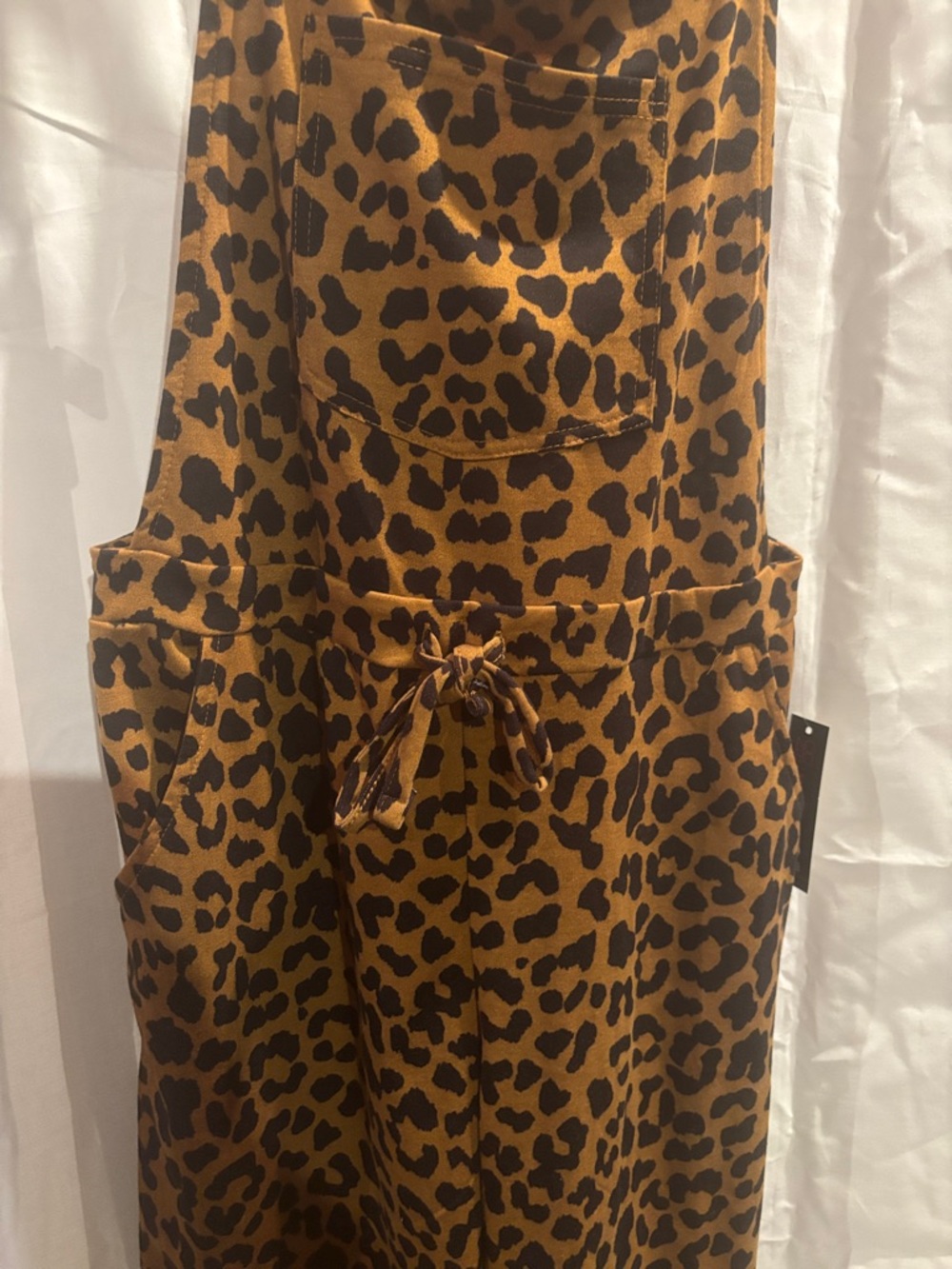 Leopard Print Jumpsuit- Brown & Black Animal Print - Picture 4 of 8